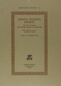 Lingua, dialetti, società