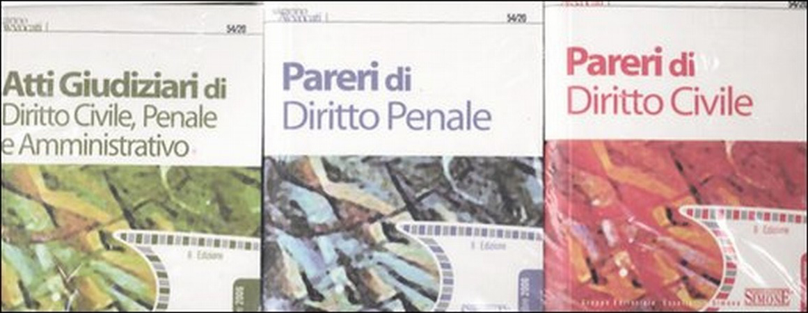 Atti giudiziari di diritto civile, penale e amministrativo-Pareri di diritto civile-Pareri di diritto penale Atti giudiziari di diritto civile, penale e amministrativo-Pareri di diritto civile-Pareri di diritto penale