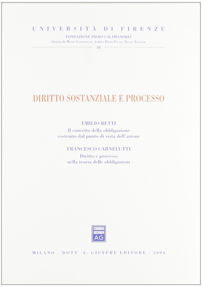 Diritto sostanziale e processo Diritto sostanziale e processo