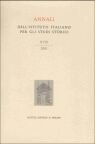 Annali dell'Istituto italiano per gli studi storici (2001). Vol. 18