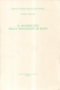 Il significato della negazione in Kant
