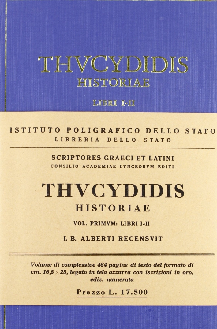 Thucydidis historiae. Vol. 1 Thucydidis historiae. Vol. 1