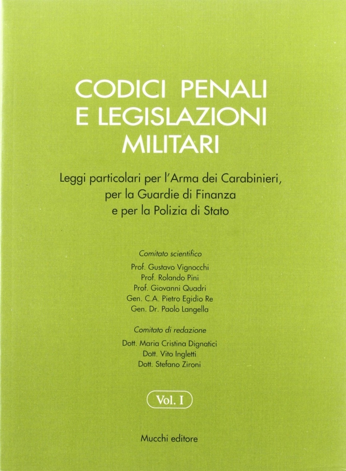Codici penali, legislazioni militari Codici penali, legislazioni militari