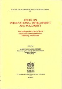 Issues on international development and solidarity. Study week (October, 23-27 1989)