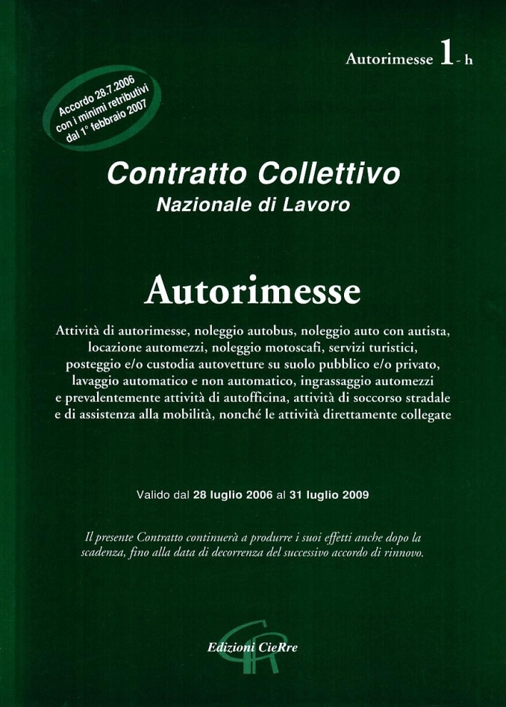 CCNL autorimesse CCNL autorimesse