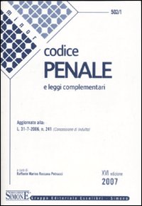 Codice penale. Leggi complementari Codice penale. Leggi complementari