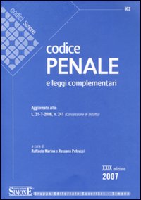Codice penale. Leggi complementari Codice penale. Leggi complementari