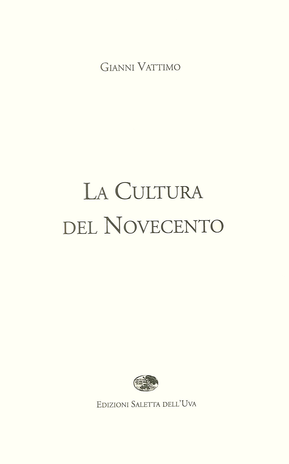 La cultura del Novecento La cultura del Novecento