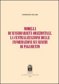 Modelli di sussidiarietà orizzontale. La centralizzazione delle informazioni sui rischi di pagamento Modelli di sussidiarietà orizzontale. La centralizzazione delle informazioni sui rischi di pagamento