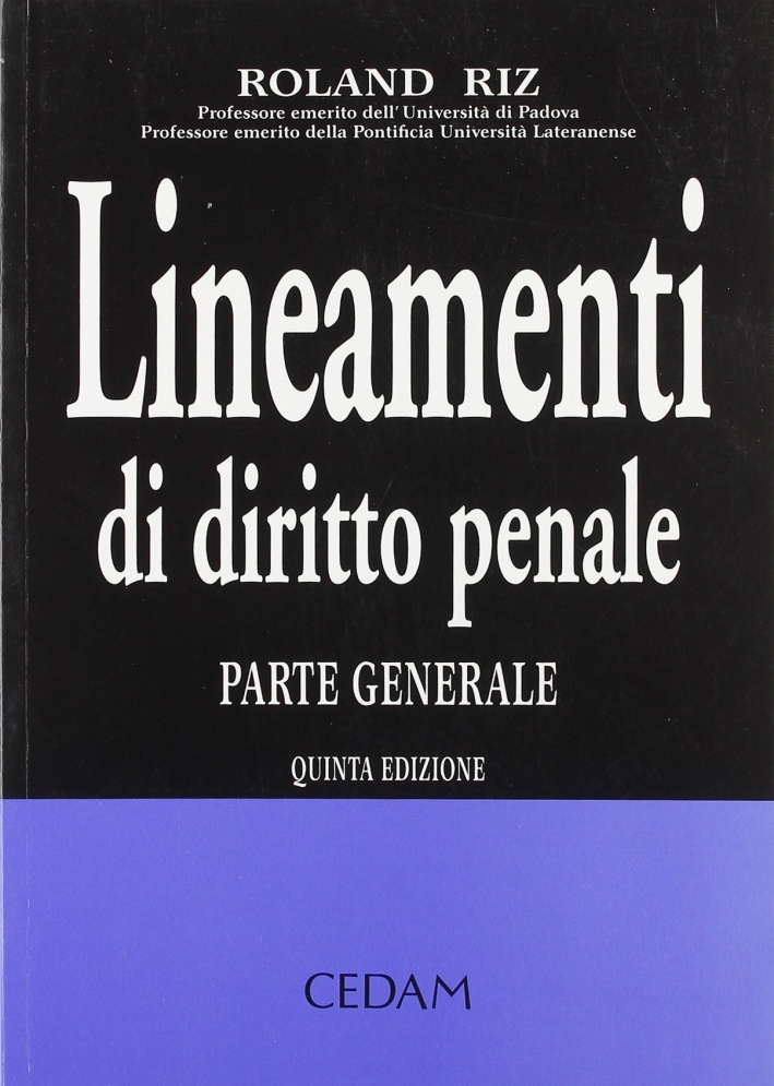 Lineamenti di diritto penale Lineamenti di diritto penale