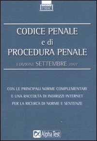 Codice penale e di procedura penale Codice penale e di procedura penale