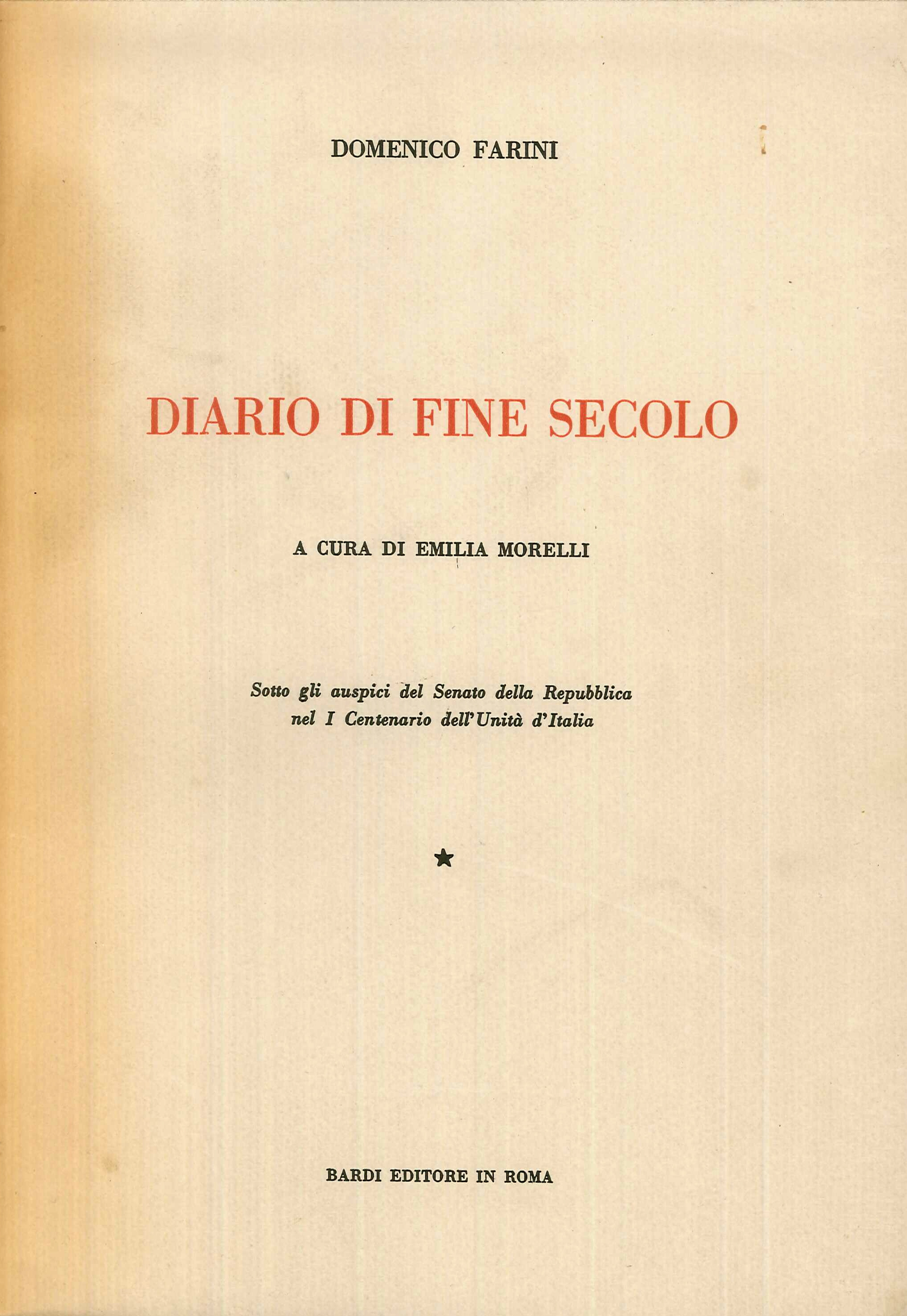 Diario di fine secolo Diario di fine secolo