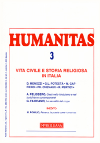 Vita civile e storia religiosa in Italia Vita civile e storia religiosa in Italia