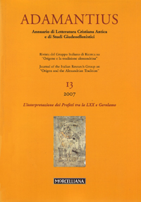 Adamantius. Notiziario del Gruppo italiano di ricerca su Adamantius. Notiziario del Gruppo italiano di ricerca su