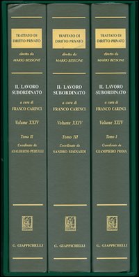 Trattato di diritto privato. Vol. 24: Il lavoro subordinato Trattato di diritto privato. Vol. 24: Il lavoro subordinato