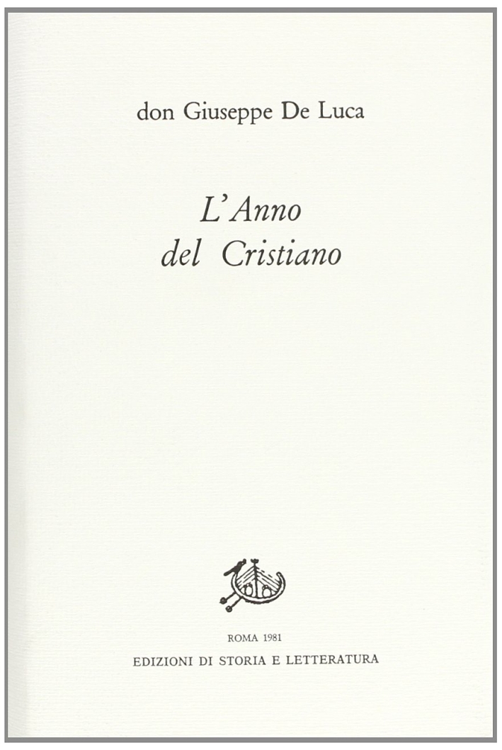 L'anno del cristiano L'anno del cristiano