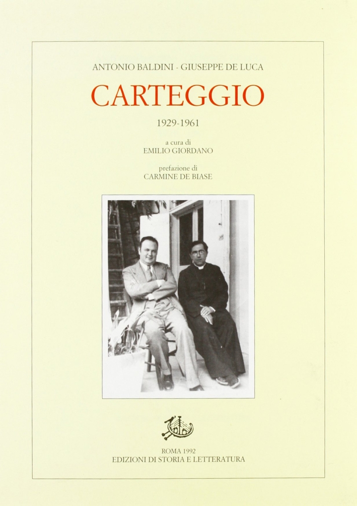 Carteggio (1929-1961) Carteggio (1929-1961)