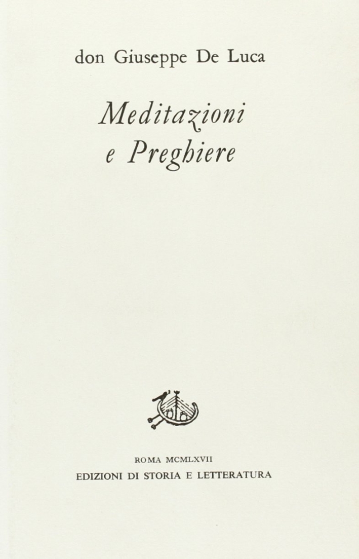 Meditazioni e preghiere Meditazioni e preghiere