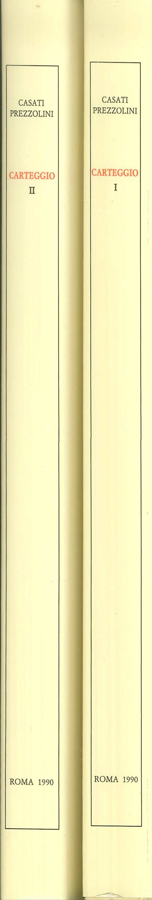 Carteggio I-II. (1907-1944) Carteggio I-II. (1907-1944)