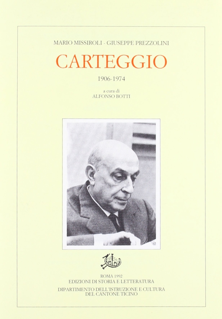 Carteggio (1906-1974) Carteggio (1906-1974)