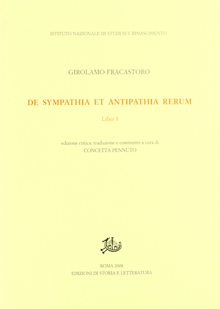 De sympathia et antipathia rerum. Liber 1 De sympathia et antipathia rerum. Liber 1