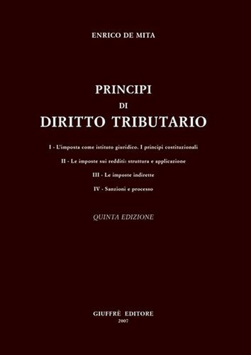 Principi di diritto tributario Principi di diritto tributario