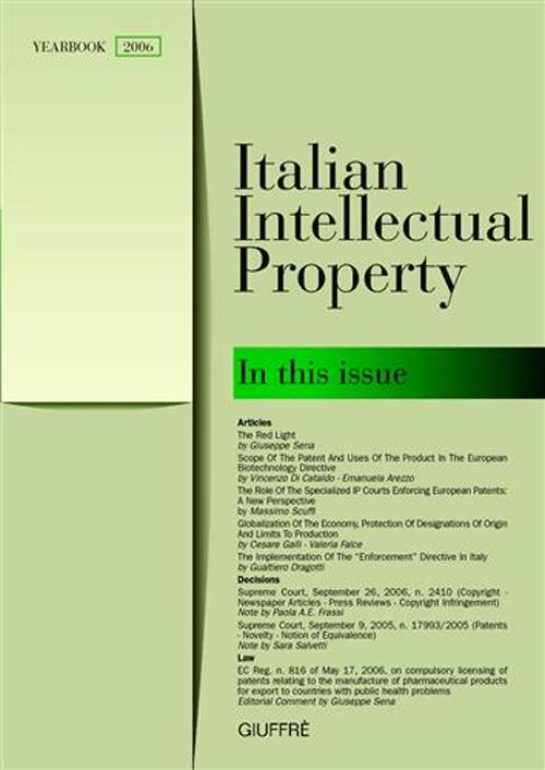 Italian intellectual property (2006) Italian intellectual property (2006)
