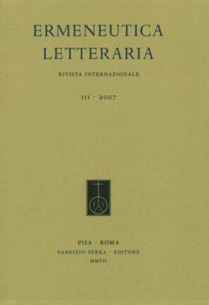 Ermeneutica letteraria. Rivista internazionale. 3. 2007