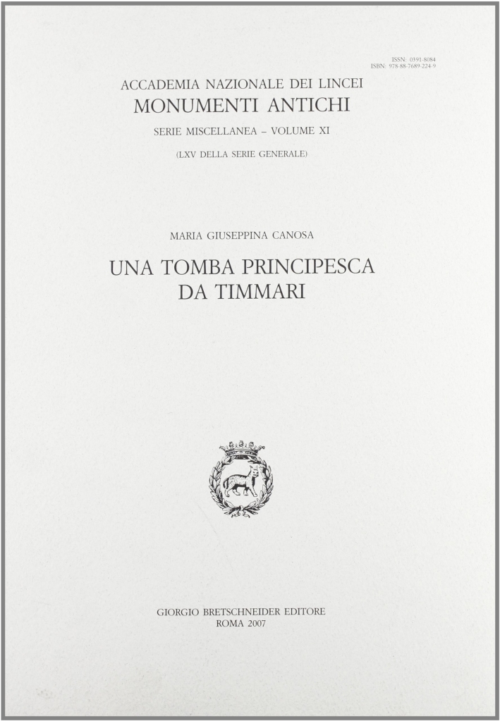 Una tomba principesca da Timmari