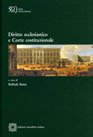 Diritto ecclesiastico e Corte costituzionale Diritto ecclesiastico e Corte costituzionale