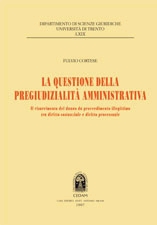 La questione della pregiudizialità amministrativa. Il risarcimento del danno da provvedimento illegittimo tra diritto sostanziale e diritto processuale La questione della pregiudizialità amministrativa. Il risarcimento del danno da provvedimento illegittimo tra diritto sostanziale e diritto processuale