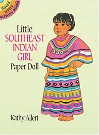 Little Southeast Indian Girl Punch-Out Paper Doll