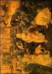 Cartolina. Firenze - Galleria degli Uffizi. Adorazione dei Magi (1481) Cartolina. Firenze - Galleria degli Uffizi. Adorazione dei Magi (1481)