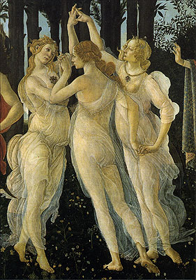 Cartolina. Firenze - Galleria degli Uffizi. La primavera, particolare (1482 circa) Cartolina. Firenze - Galleria degli Uffizi. La primavera, particolare (1482 circa)