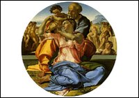 Cartolina. Firenze - Galleria degli Uffizi. Sacra Famiglia con san Giovannino (1506-1508 ca.) Cartolina. Firenze - Galleria degli Uffizi. Sacra Famiglia con san Giovannino (1506-1508 ca.)
