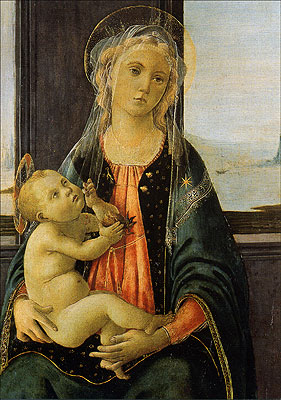 Cartolina. Firenze - Galleria dell'Accademia. Madonna del mare (1475-1480 circa) Cartolina. Firenze - Galleria dell'Accademia. Madonna del mare (1475-1480 circa)