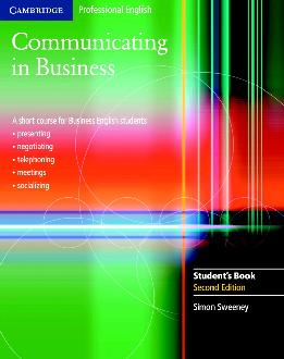 Communicating in Business Student's Book Communicating in Business Student's Book
