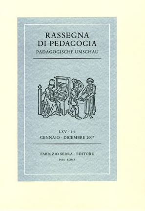 Rassegna di pedagogia. Pädagogische Umschau. Volume LXV. 1-4. 2007. [Edizione italiana e inglese]