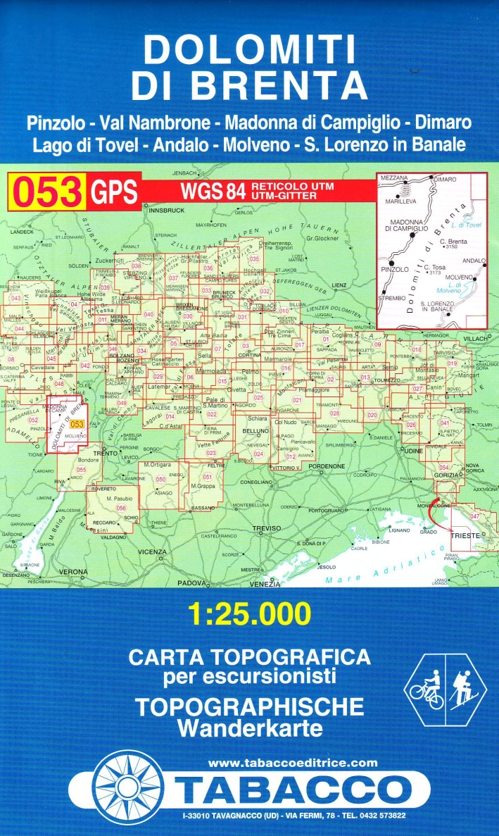 Dolomiti di Brenta 1:25.000 Dolomiti di Brenta 1:25.000