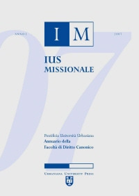 Ius missionale. Annuario della Facoltà di diritto canonico (2007) Ius missionale. Annuario della Facoltà di diritto canonico (2007)