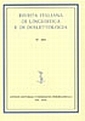 Rivista italiana di linguistica e di dialettologia. VII. 2005 Rivista italiana di linguistica e di dialettologia. VII. 2005