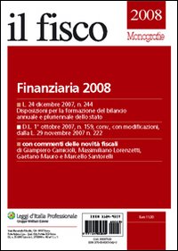 Finanziaria 2008 Finanziaria 2008