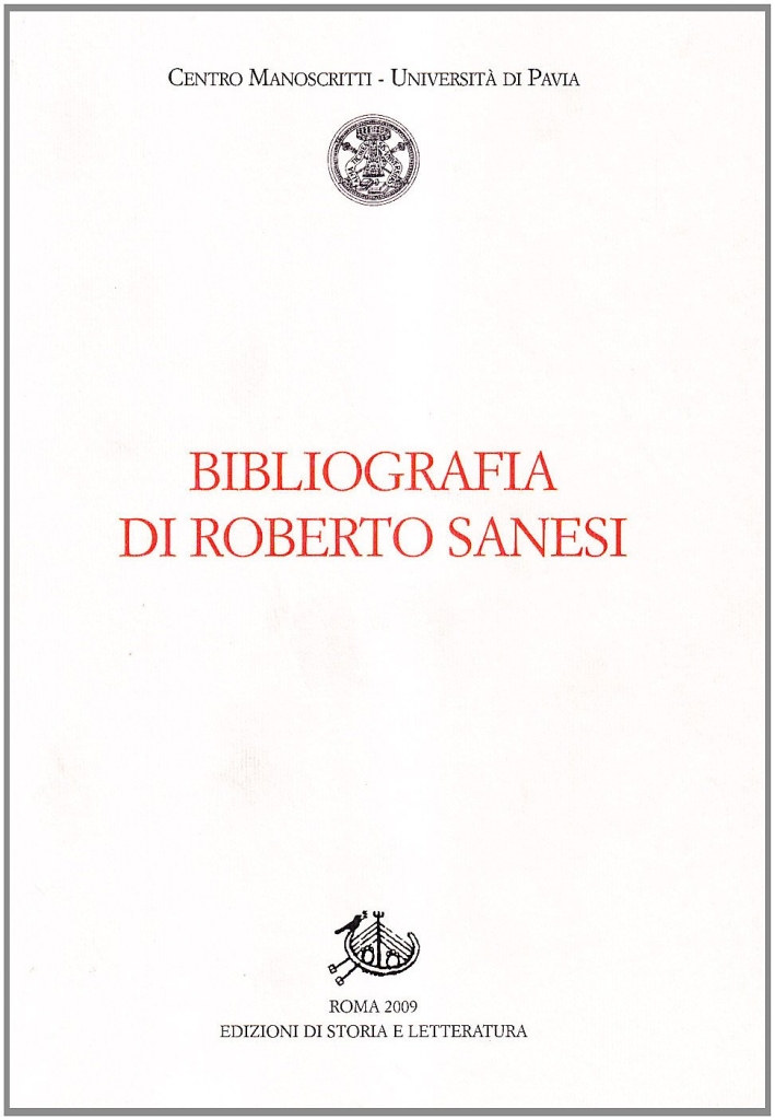 Bibliografia di Roberto Sanesi Bibliografia di Roberto Sanesi