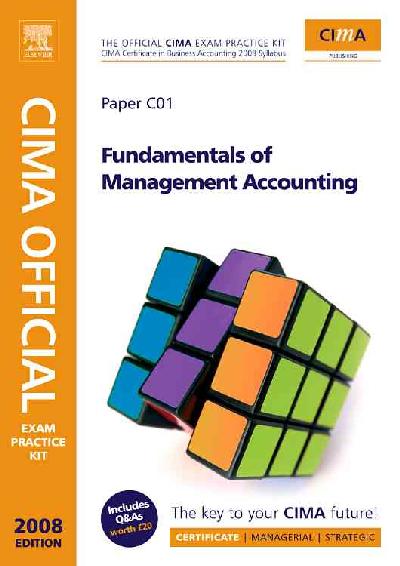 CIMA Exam Pract Kit Fundament Management CIMA Exam Pract Kit Fundament Management