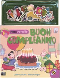 Nero Porcello. Buon compleanno. Con gadget