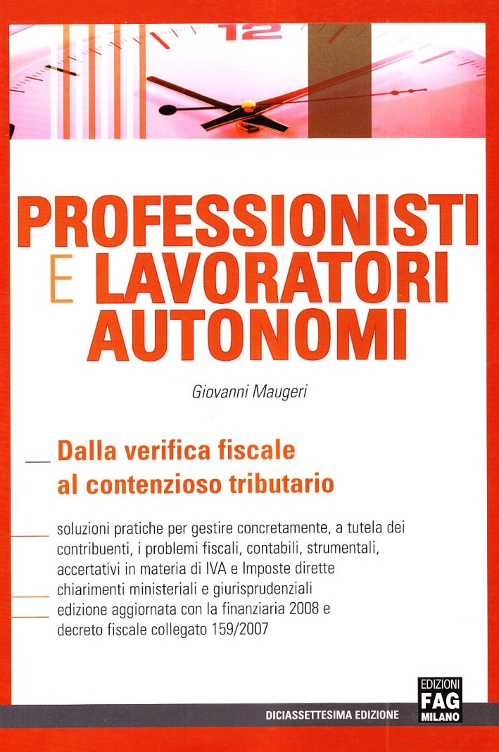 Professionisti e lavoratori autonomi Professionisti e lavoratori autonomi