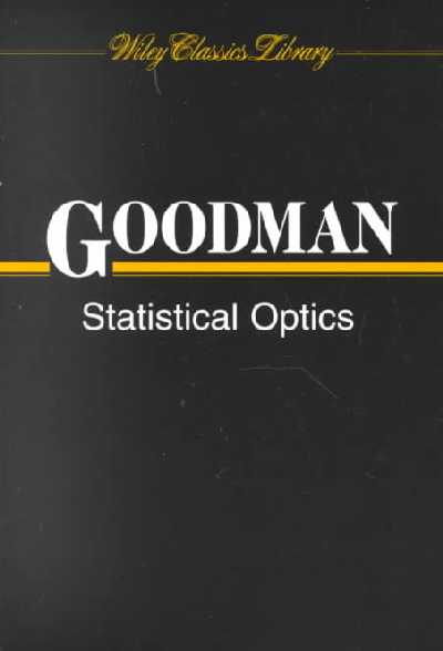 Statistical Optics Statistical Optics