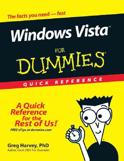 Windows Vista for Dummies Quick Reference Windows Vista for Dummies Quick Reference