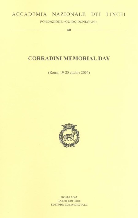 Corradini memorial day. Vol. 40 Corradini memorial day. Vol. 40
