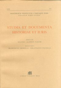 Studia et documenta historiae et iuris. Anno LXXI-2005